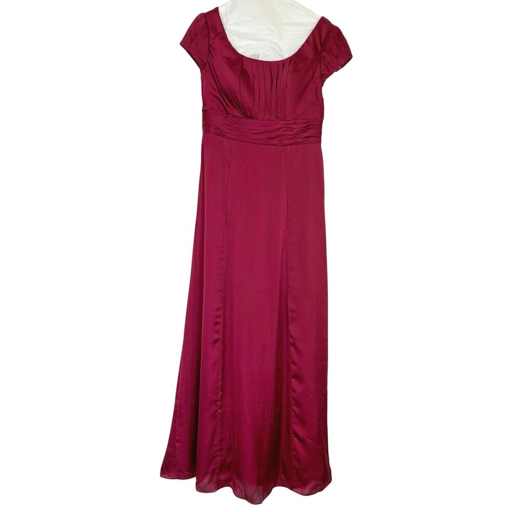 Light In the Box Red Satin Polyester Formal Dress Floor Length Gown Est. XS/S